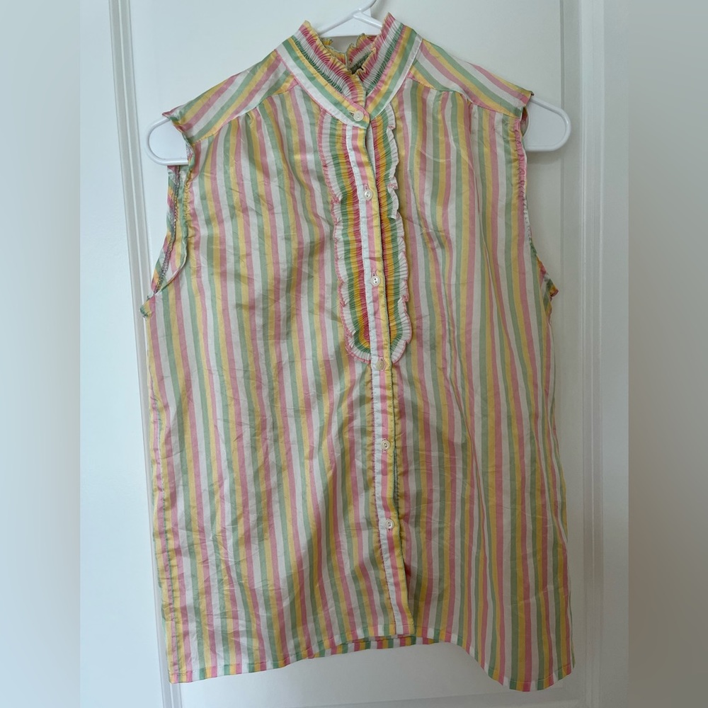 Glossy pastel blouse